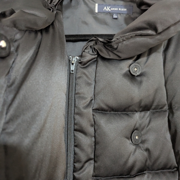 Anne Klein Black Puffer Jacket - Picture 5 of 6